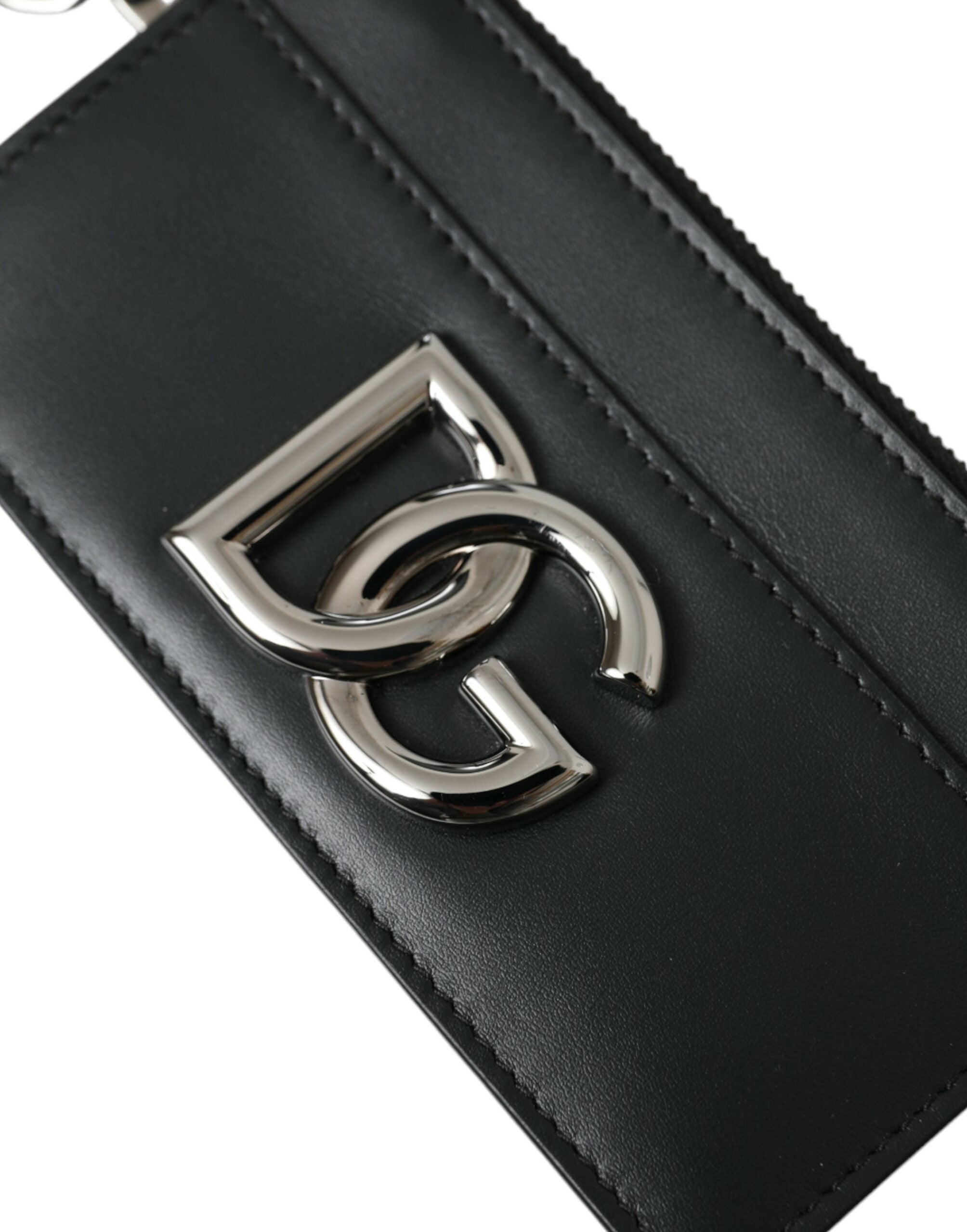 Dolce & Gabbana Black Calfskin Leather DG Logo Card Holder Wallet Men - Luksusmuotia Dolce & Gabbana - Tutustu YVES JAVANNI® 