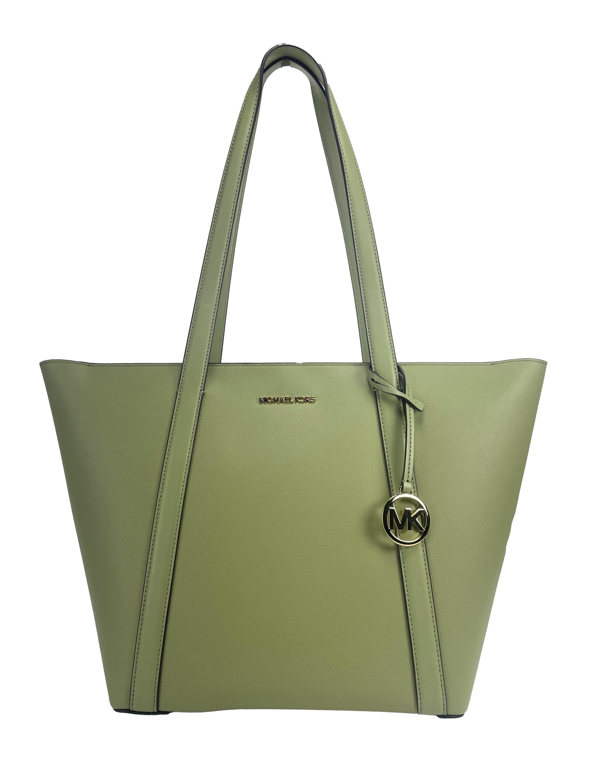 Michael Kors Large Pratt Shoulder Zip Tote Bag Light Sage - Luksuslaukut ja asusteet Michael Kors - Tutustu YVES JAVANNI® 