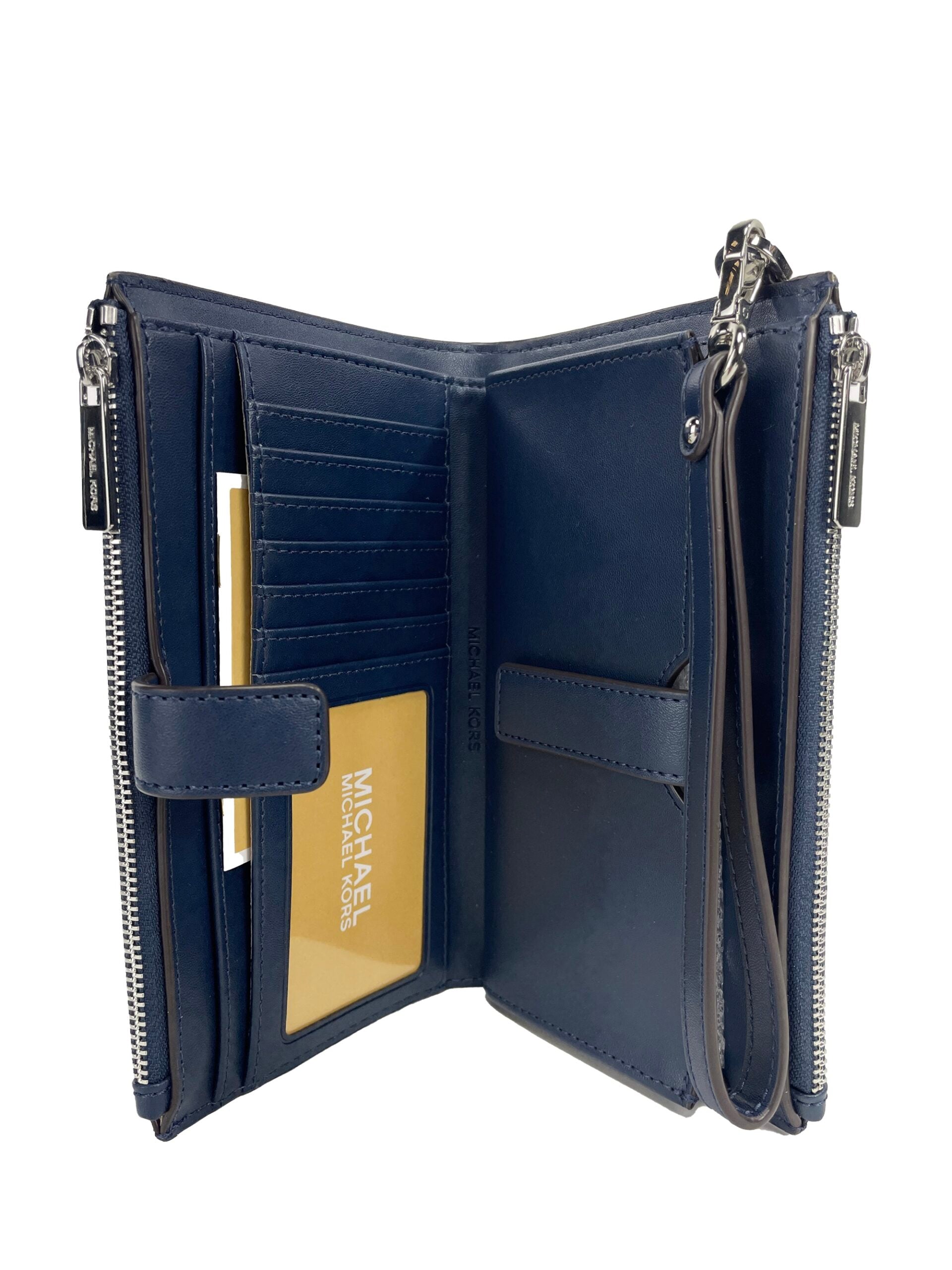 Michael Kors Jet Set Large Double Zip Python Navy Wristlet Wallet - Luksusmuotia Michael Kors - Tutustu YVES JAVANNI® 