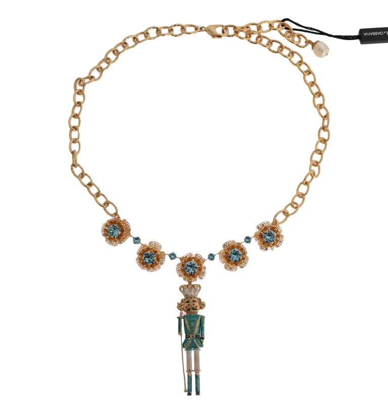 Dolce & Gabbana Elegant Gold Crystal Statement Necklace - Luksuslaukut ja asusteet Dolce & Gabbana - Tutustu YVES JAVANNI® 