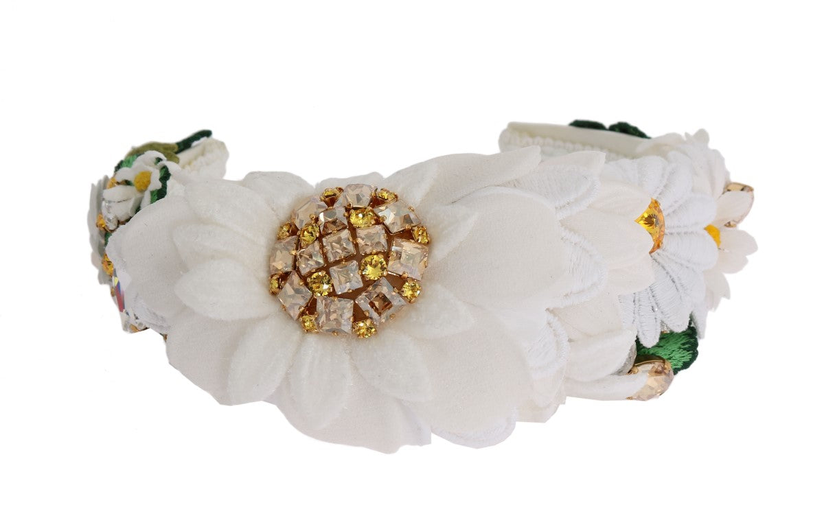 Dolce & Gabbana Sunflower Crystal Embellished Headband - Luksuslaukut ja asusteet Dolce & Gabbana - Tutustu YVES JAVANNI® 