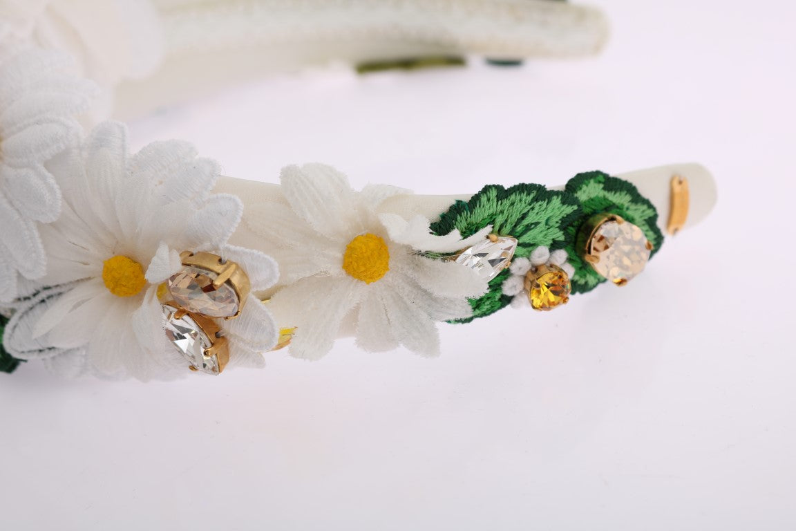 Dolce & Gabbana Sunflower Crystal Embellished Headband - Luksuslaukut ja asusteet Dolce & Gabbana - Tutustu YVES JAVANNI® 