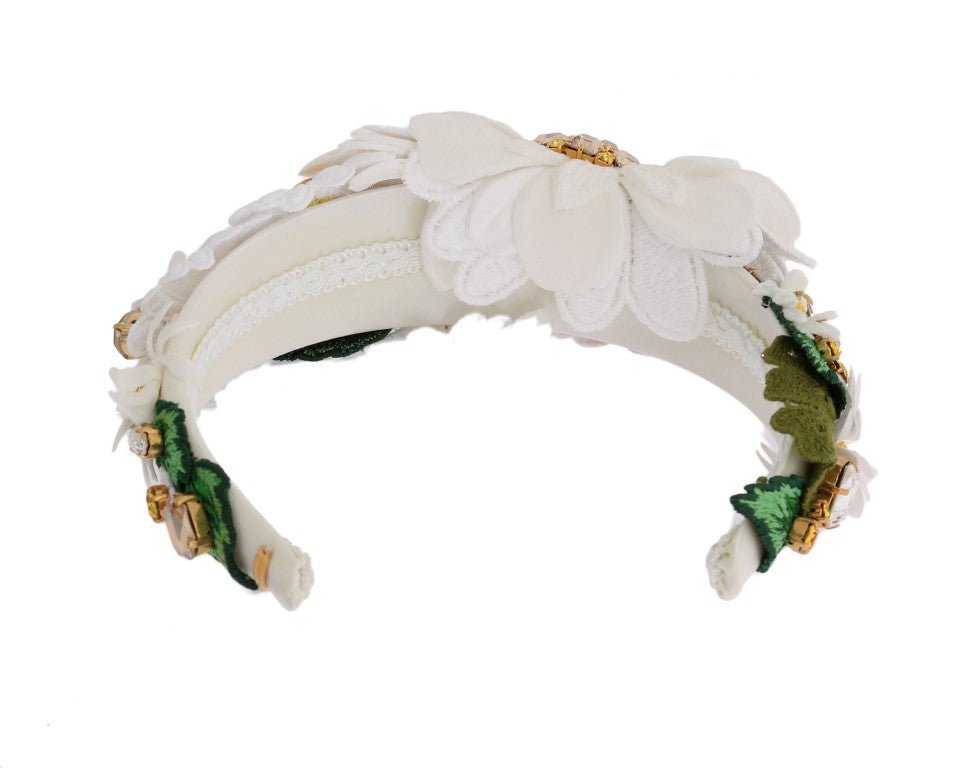 Dolce & Gabbana Sunflower Crystal Embellished Headband - Luksuslaukut ja asusteet Dolce & Gabbana - Tutustu YVES JAVANNI® 