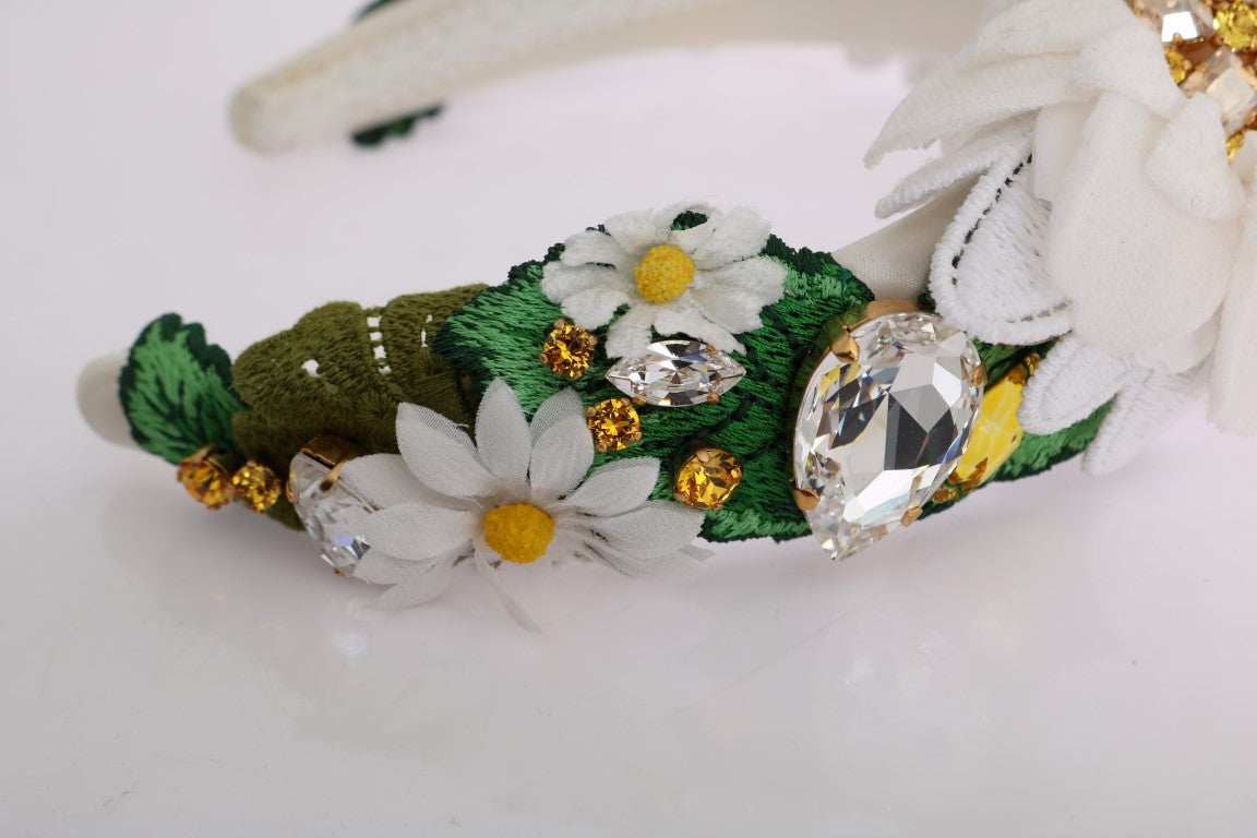 Dolce & Gabbana Sunflower Crystal Embellished Headband - Luksuslaukut ja asusteet Dolce & Gabbana - Tutustu YVES JAVANNI® 