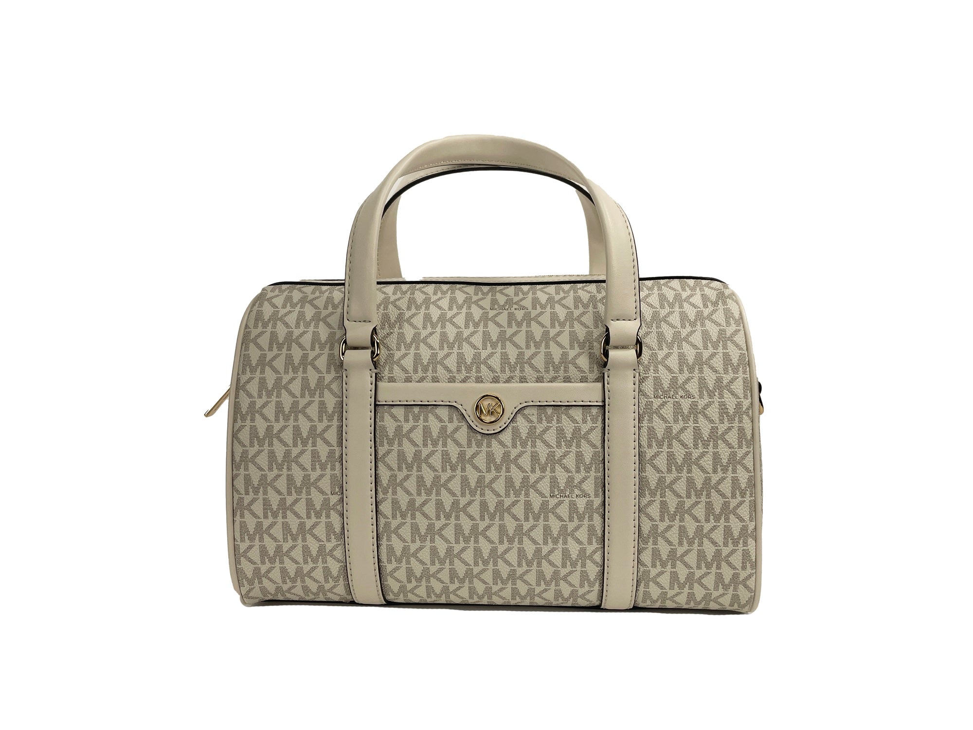 Michael Kors Travel Medium Duffle Satchel Crossbody Bag Purse Cream - Luksusmuotia Michael Kors - Tutustu YVES JAVANNI® 