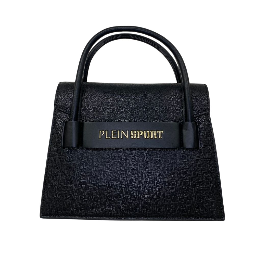 Plein Sport Elegant Black Tote with Logo Accent - Luksusmuotia Plein Sport - Tutustu YVES JAVANNI® 