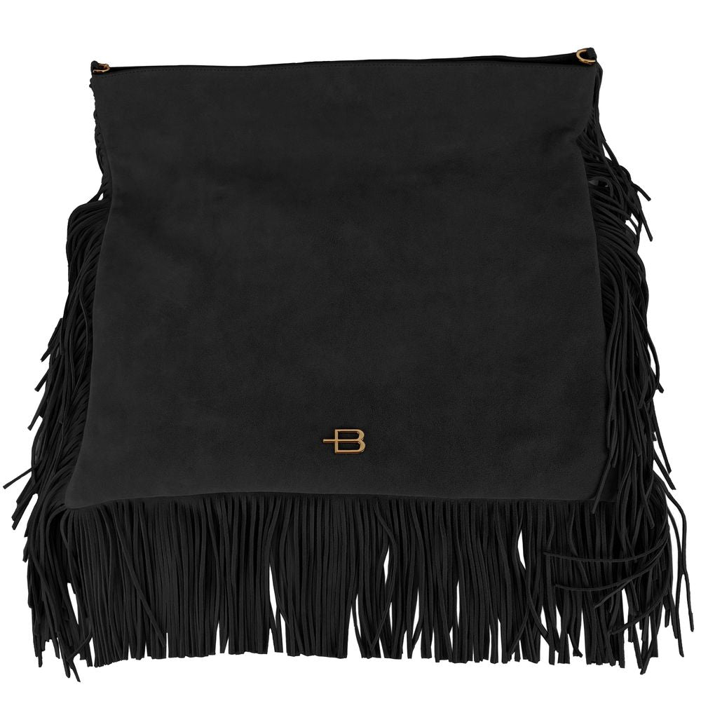 Baldinini Trend Chic Suede Fringe Crossbody Bag - Luksusmuotia Baldinini Trend - Tutustu YVES JAVANNI® 