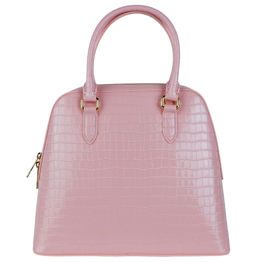 Baldinini Trend Elegant Pink Python-Print Calfskin Handbag - Luksusmuotia Baldinini Trend - Tutustu YVES JAVANNI® 