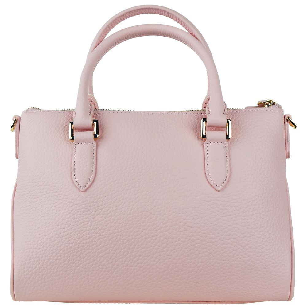 Baldinini Trend Chic Pink Textured Calfskin Handbag - Luksusmuotia Baldinini Trend - Tutustu YVES JAVANNI® 