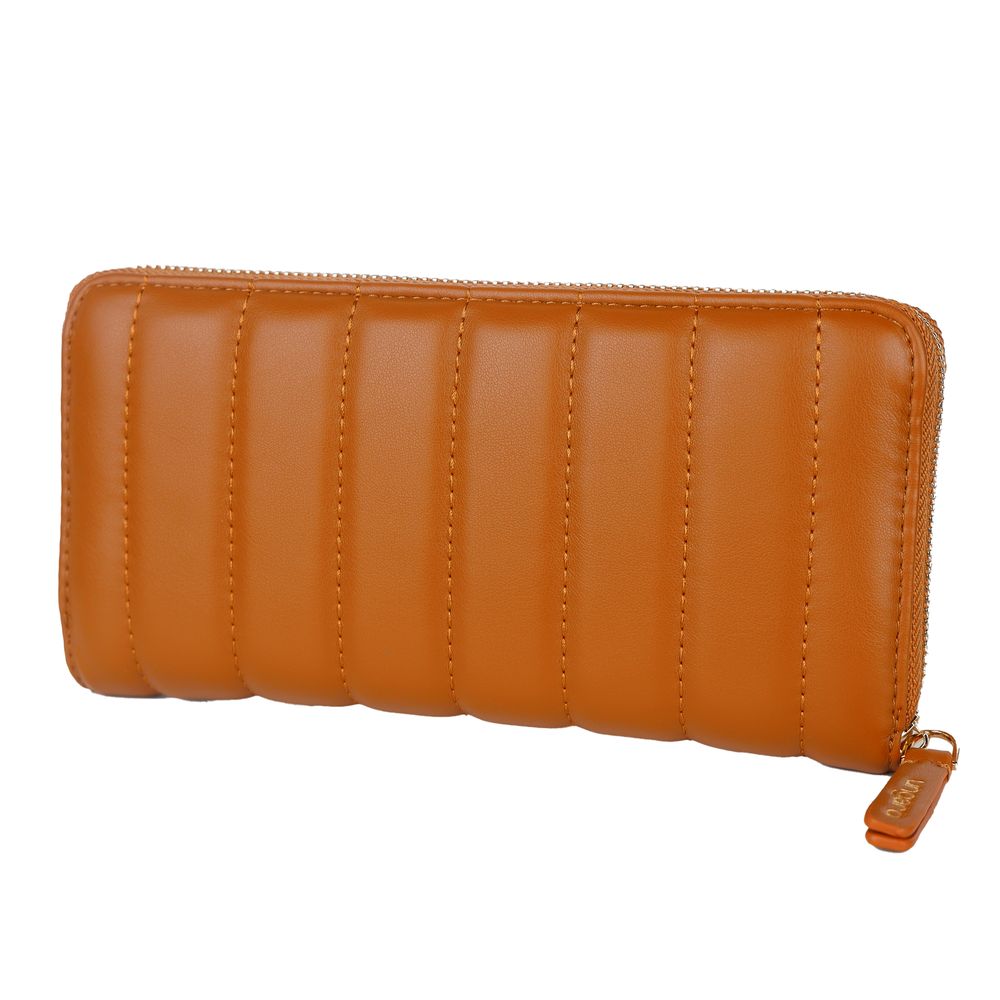 Ungaro Chic Quilted Faux Leather Wallet in Brown - Luksusmuotia Ungaro - Tutustu YVES JAVANNI® 