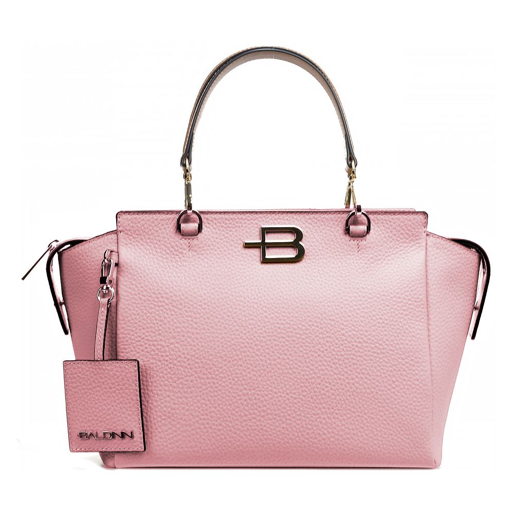 Baldinini Trend Chic Pink Textured Calfskin Handbag - Luksuslaukut ja asusteet Baldinini Trend - Tutustu YVES JAVANNI® 