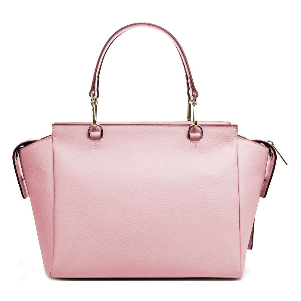 Baldinini Trend Chic Pink Textured Calfskin Handbag - Luksusmuotia Baldinini Trend - Tutustu YVES JAVANNI® 