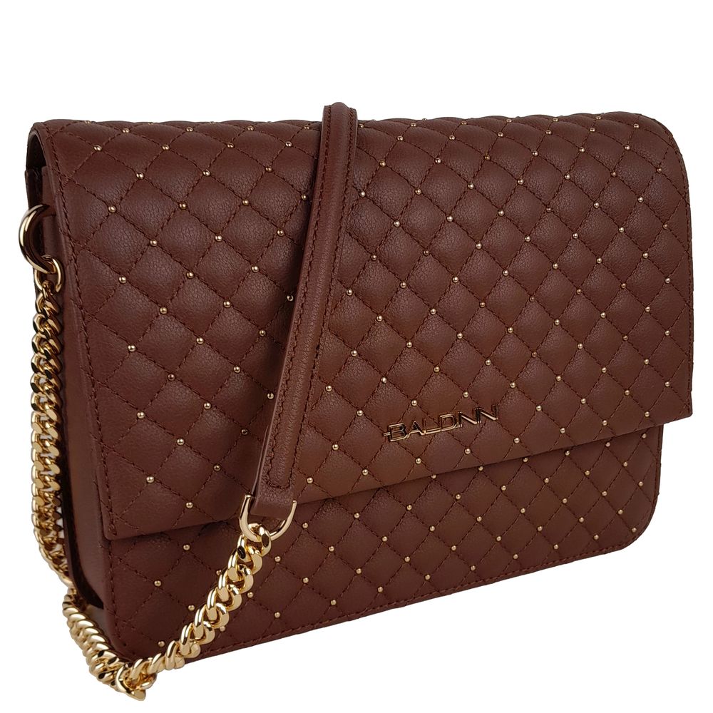 Baldinini Trend Chic Quilted Calfskin Shoulder Bag with Studs - Luksusmuotia Baldinini Trend - Tutustu YVES JAVANNI® 