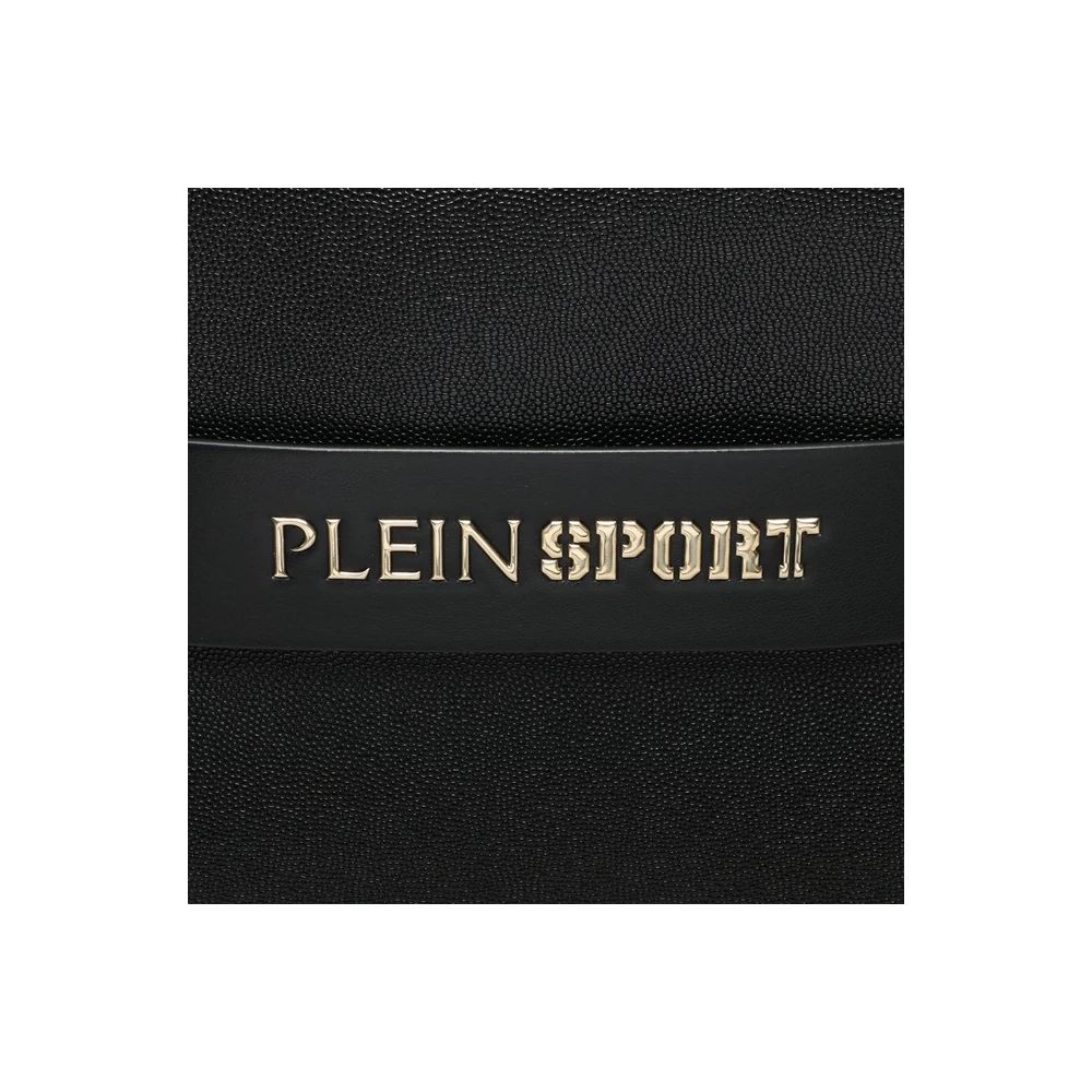 Plein Sport Chic Ebony Tote with Silver Logo Accent - Luksusmuotia Plein Sport - Tutustu YVES JAVANNI® 