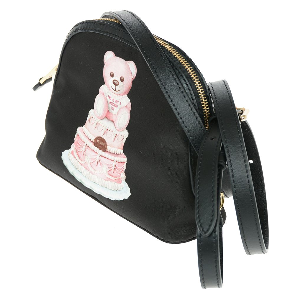 Moschino Couture Chic Teddy Bear Print Clutch with Calfskin Strap - Luksusmuotia Moschino Couture - Tutustu YVES JAVANNI® 