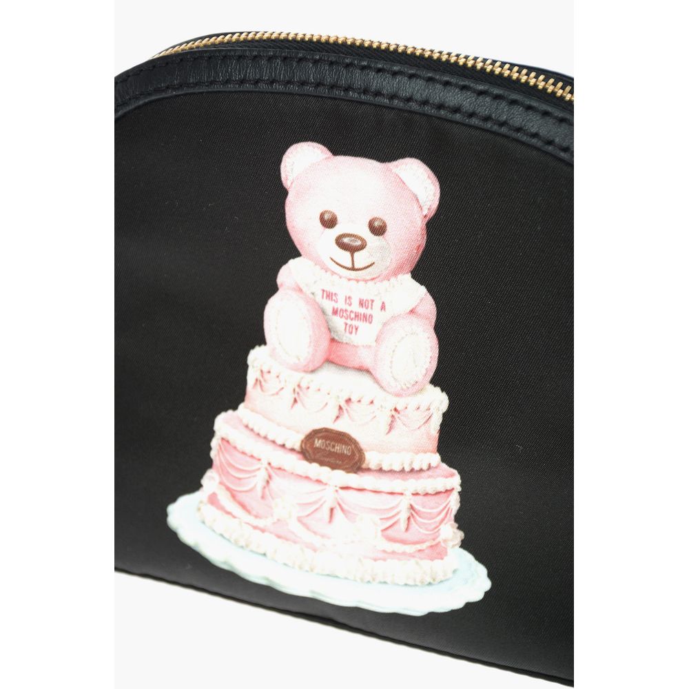 Moschino Couture Chic Teddy Bear Print Clutch with Calfskin Strap - Luksusmuotia Moschino Couture - Tutustu YVES JAVANNI® 