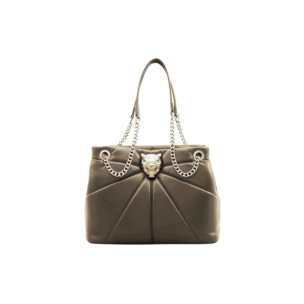 Plein Sport Elegant Faux Leather Gold-Chain Tote - Luksuslaukut ja asusteet Plein Sport - Tutustu YVES JAVANNI® 