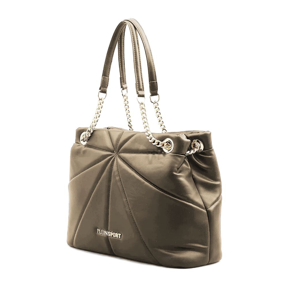 Plein Sport Elegant Faux Leather Gold-Chain Tote - Luksusmuotia Plein Sport - Tutustu YVES JAVANNI® 