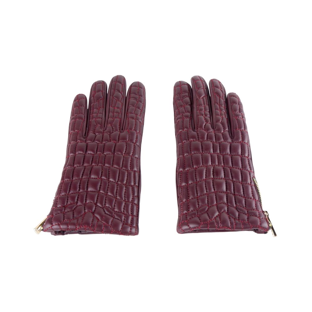 Cavalli Class Elegant Lambskin Leather Gloves in Pink - Luksusmuotia Cavalli Class - Tutustu YVES JAVANNI® 