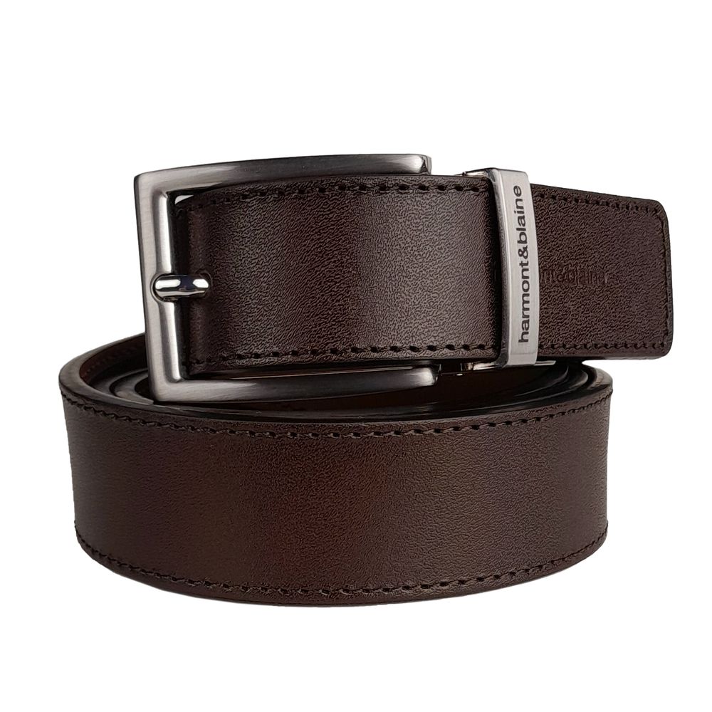 Harmont & Blaine Reversible Calfskin Leather Belt - Dual Style Luxury - Luksusmuotia Harmont & Blaine - Tutustu YVES JAVANNI® 