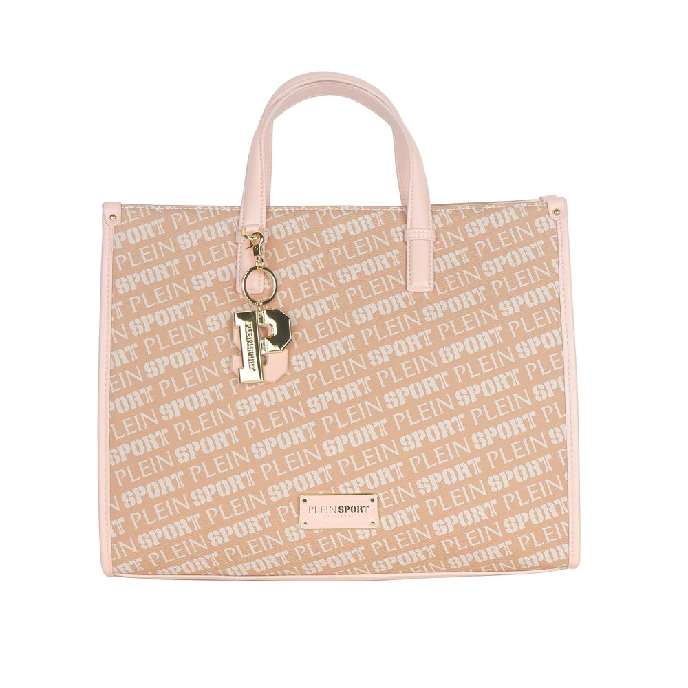 Plein Sport Pastel Pink Tote Elegance with Cross Belt - Luksusmuotia Plein Sport - Tutustu YVES JAVANNI® 