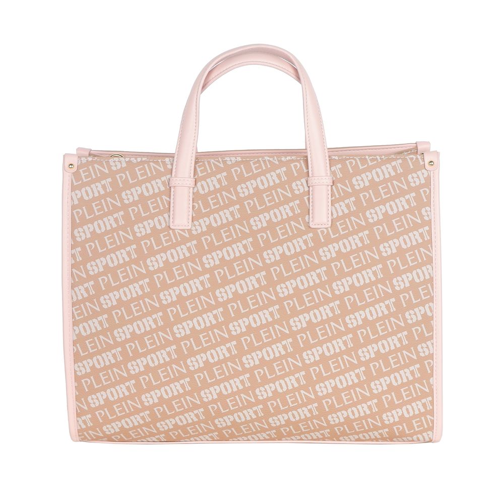 Plein Sport Pastel Pink Tote Elegance with Cross Belt - Luksusmuotia Plein Sport - Tutustu YVES JAVANNI® 