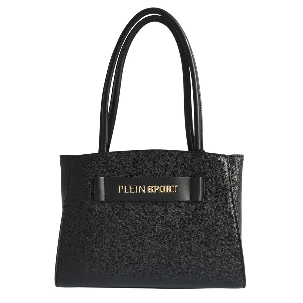 Plein Sport Sleek Black Three-Compartment Tote Bag - Luksusmuotia Plein Sport - Tutustu YVES JAVANNI® 