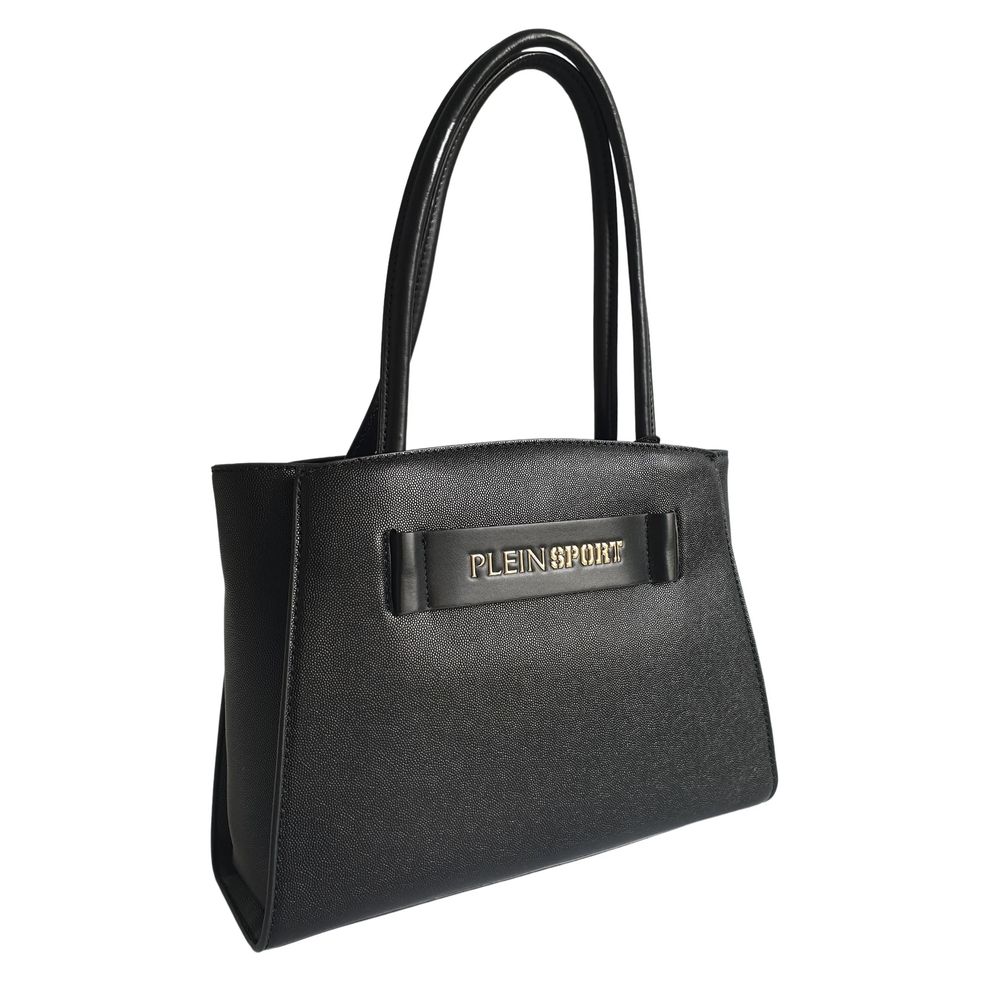 Plein Sport Sleek Black Three-Compartment Tote Bag - Luksuslaukut ja asusteet Plein Sport - Tutustu YVES JAVANNI® 