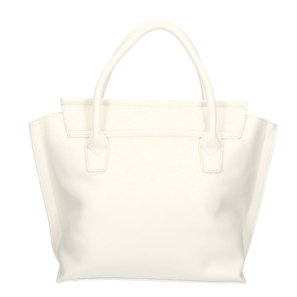 Plein Sport Elegant White Handbag With Magnetic Closure - Luksusmuotia Plein Sport - Tutustu YVES JAVANNI® 