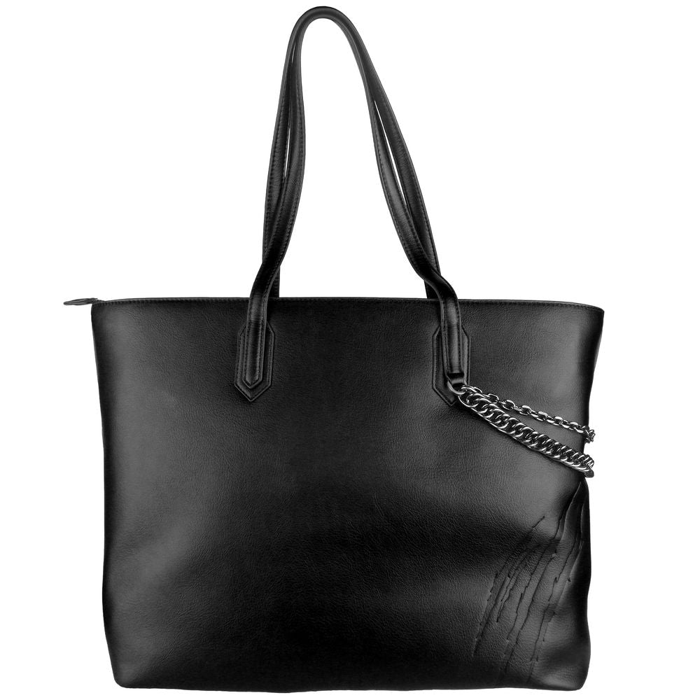 Plein Sport Black Polyethylene Women Shoulder Bag - Luksuslaukut ja asusteet Plein Sport - Tutustu YVES JAVANNI® 