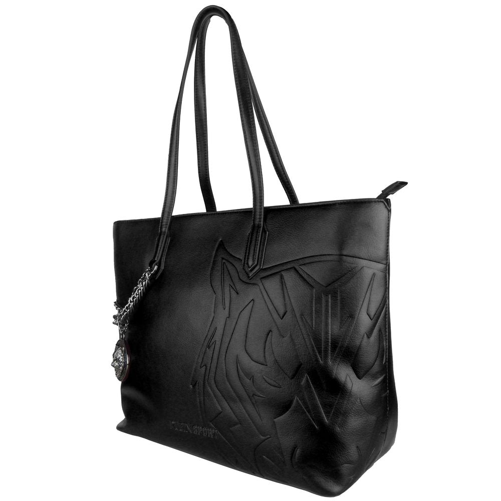 Plein Sport Black Polyethylene Women Shoulder Bag - Luksuslaukut ja asusteet Plein Sport - Tutustu YVES JAVANNI® 