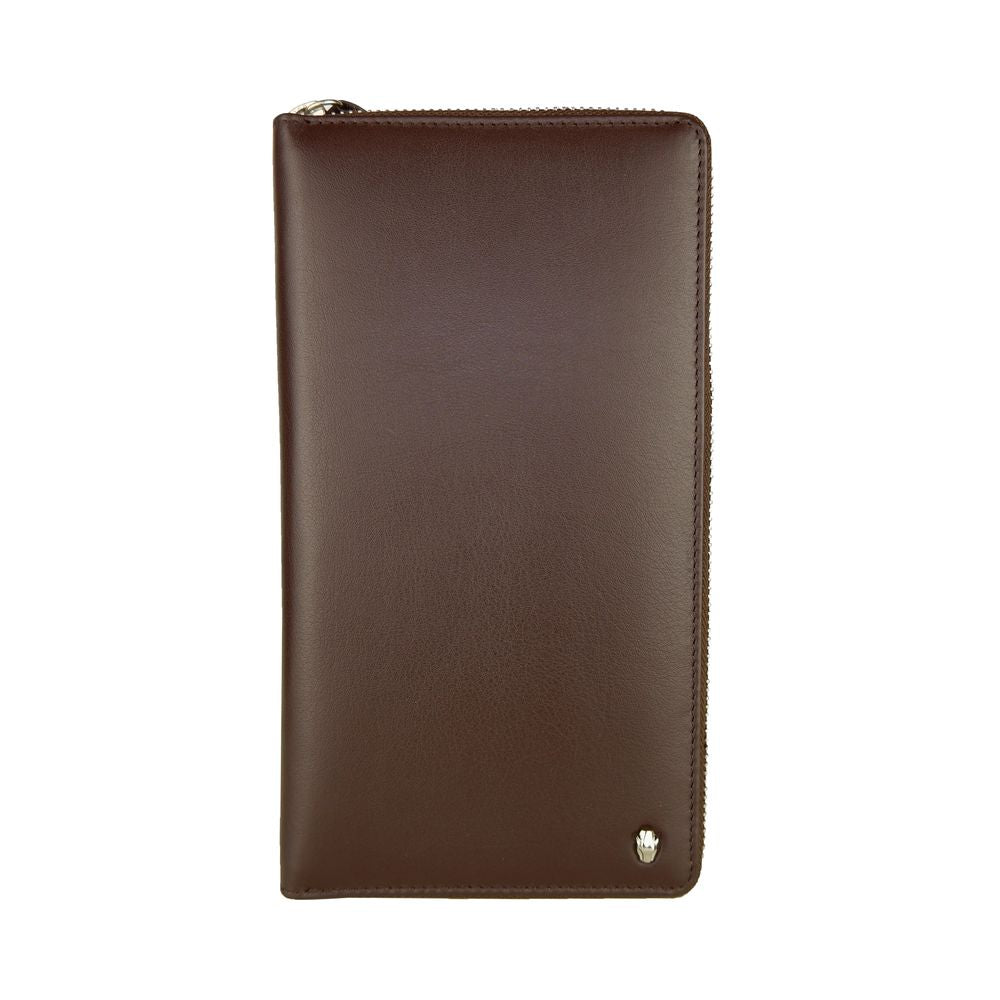 Cavalli Class Sophisticated Brown Leather Wallet - Luksusmuotia Cavalli Class - Tutustu YVES JAVANNI® 