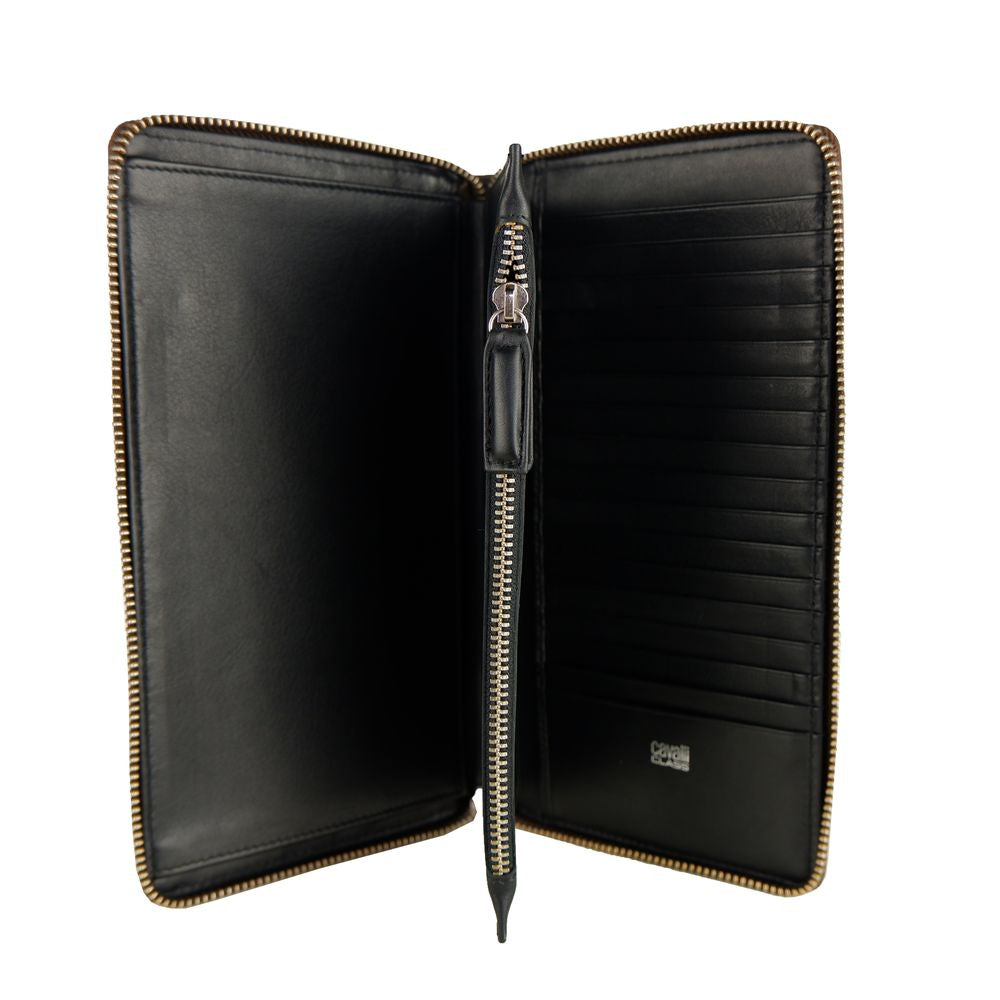 Cavalli Class Sophisticated Brown Leather Wallet - Luksusmuotia Cavalli Class - Tutustu YVES JAVANNI® 