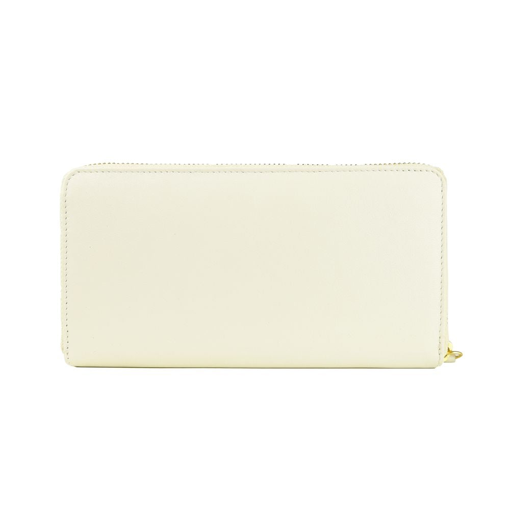 Cavalli Class Elegant White Calfskin Leather Wallet - Luksusmuotia Cavalli Class - Tutustu YVES JAVANNI® 