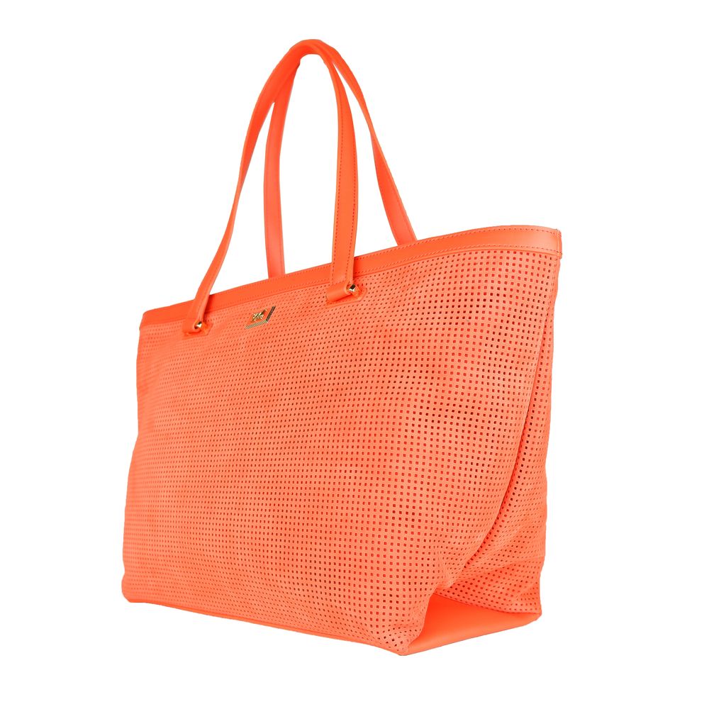 Cavalli Class Orange Calfskin Women Handbag - Luksuslaukut ja asusteet Cavalli Class - Tutustu YVES JAVANNI® 