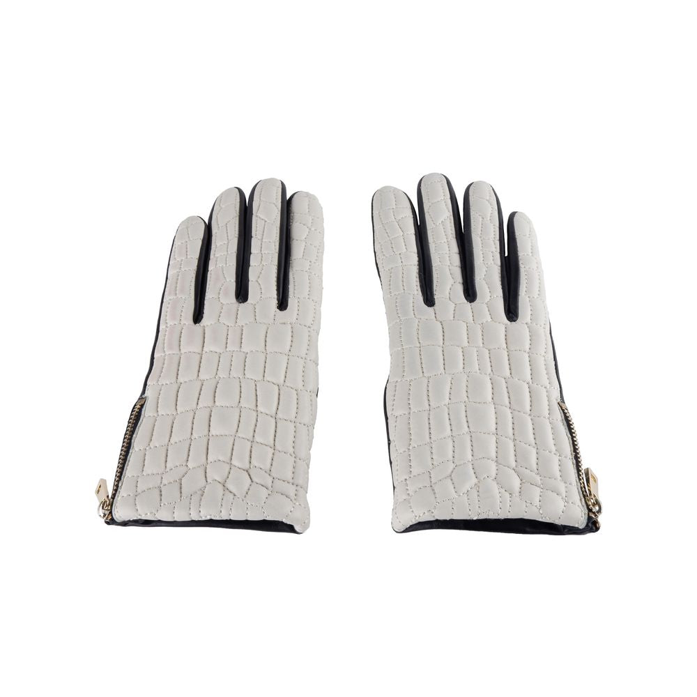 Cavalli Class Gray Lambskin Women Glove - Luksuslaukut ja asusteet Cavalli Class - Tutustu YVES JAVANNI® 