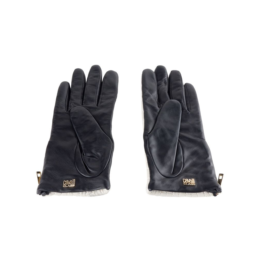 Cavalli Class Gray Lambskin Women Glove - Luksuslaukut ja asusteet Cavalli Class - Tutustu YVES JAVANNI® 