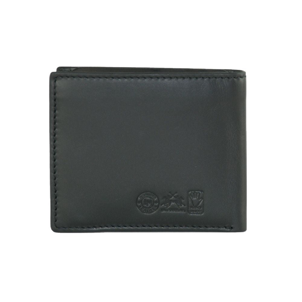 La Martina Elegant Black Leather Wallet - Luksusmuotia La Martina - Tutustu YVES JAVANNI® 