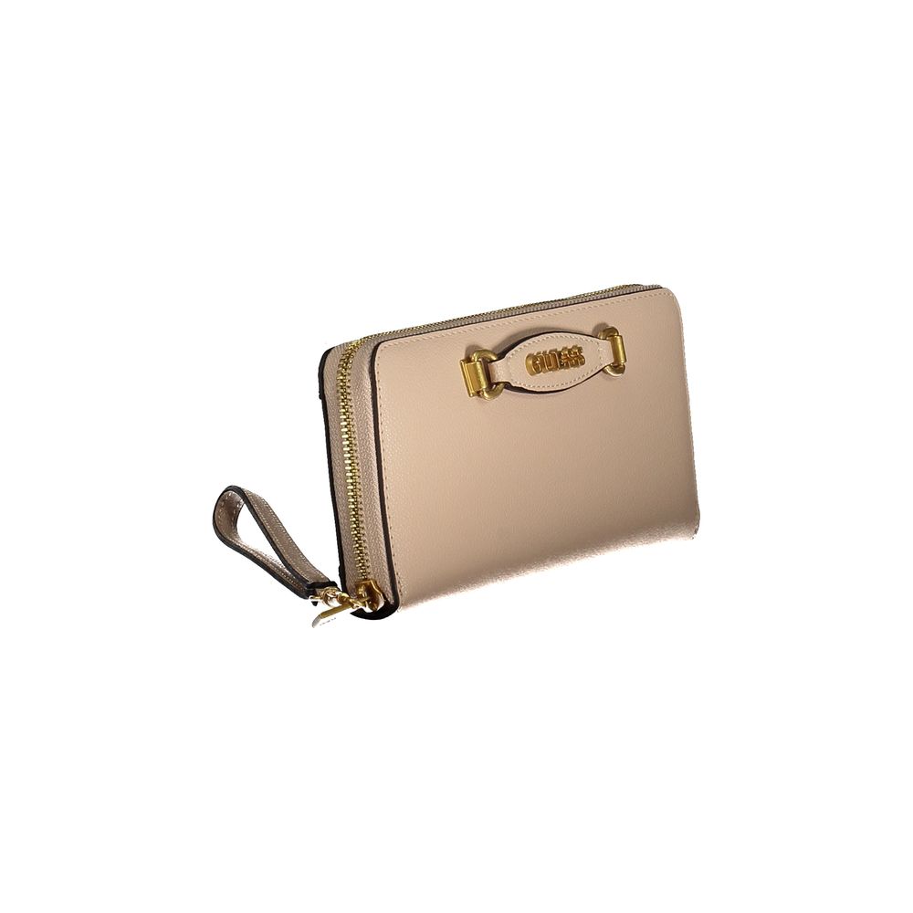 Guess Beige Polyethylene Wallet - Luksusmuotia Guess Jeans - Tutustu YVES JAVANNI® 