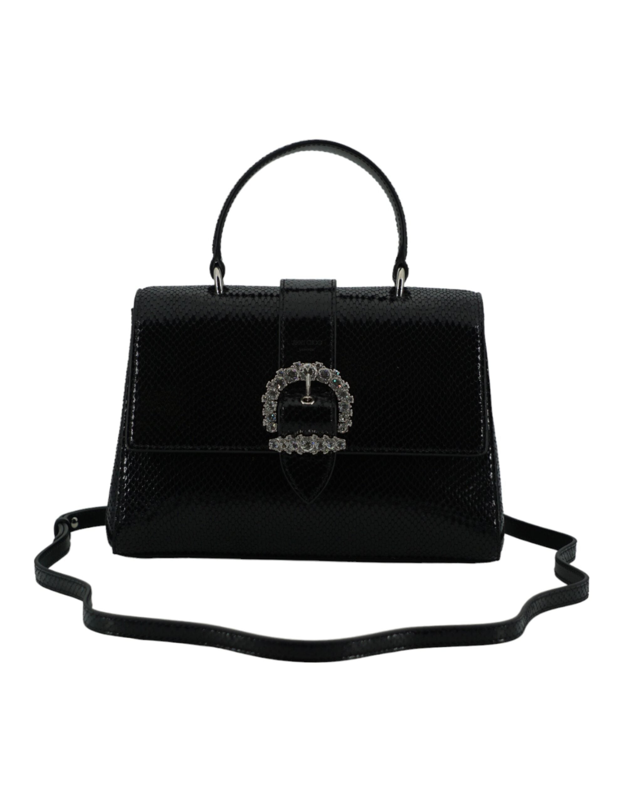 Jimmy Choo Black Leather Top Handle Shoulder Bag - Luksuslaukut ja asusteet Jimmy Choo - Tutustu YVES JAVANNI® 