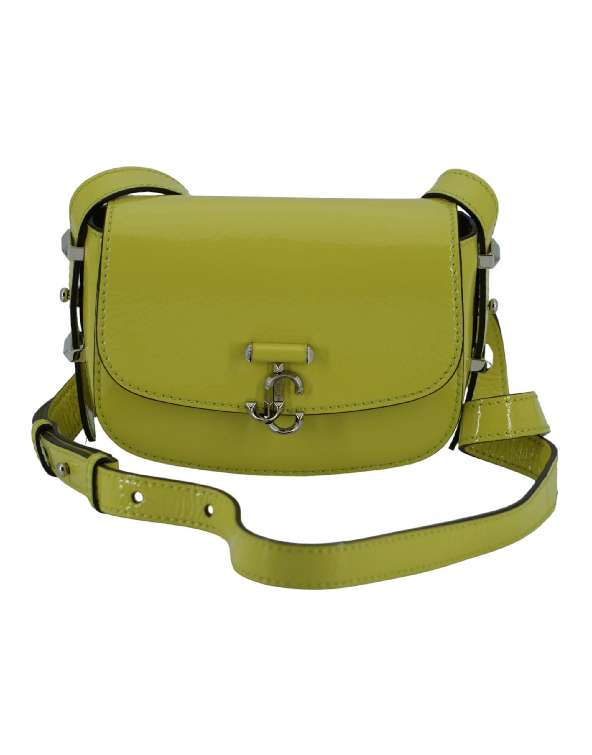 Jimmy Choo Lime Yellow Leather Small Shoulder Bag - Luksuslaukut ja asusteet Jimmy Choo - Tutustu YVES JAVANNI® 