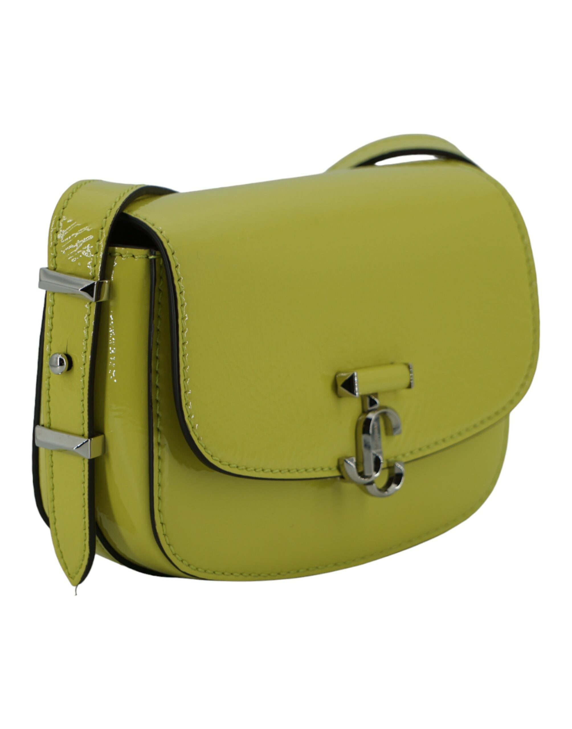 Jimmy Choo Lime Yellow Leather Small Shoulder Bag - Luksusmuotia Jimmy Choo - Tutustu YVES JAVANNI® 