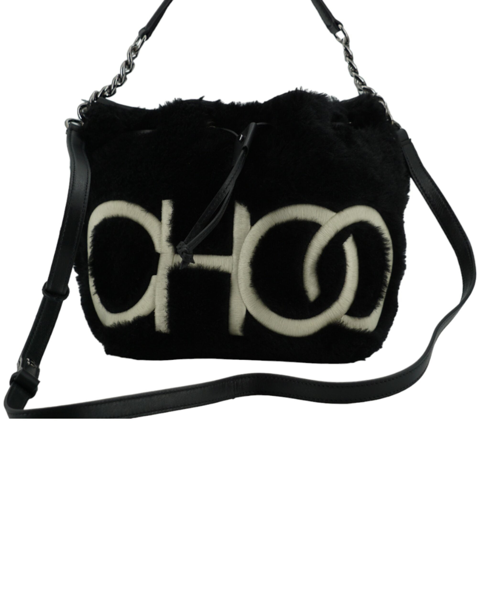 Jimmy Choo Black Leather Top Handle and Shoulder Bag - Luksuslaukut ja asusteet Jimmy Choo - Tutustu YVES JAVANNI® 