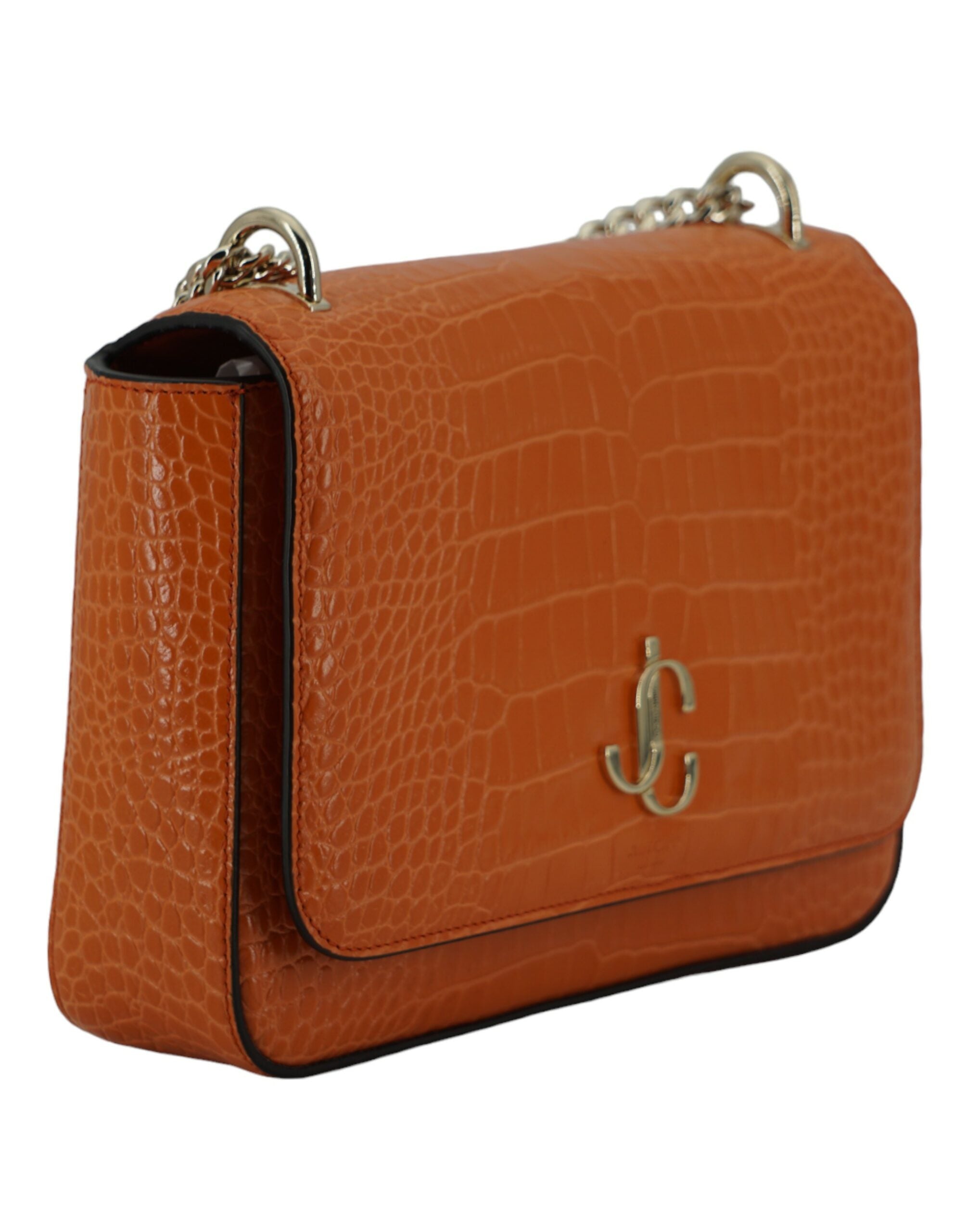 Jimmy Choo Amber Orange Leather Shoulder Bag - Luksusmuotia Jimmy Choo - Tutustu YVES JAVANNI® 