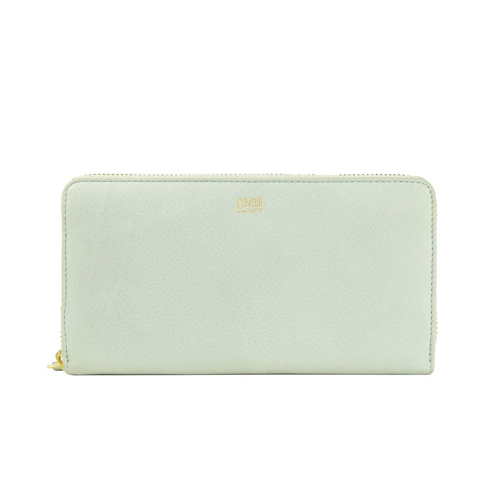 Cavalli Class Elegant Grey Calfskin Leather Purse - Luxury from Cavalli Class - Shop at YVES JAVANNI