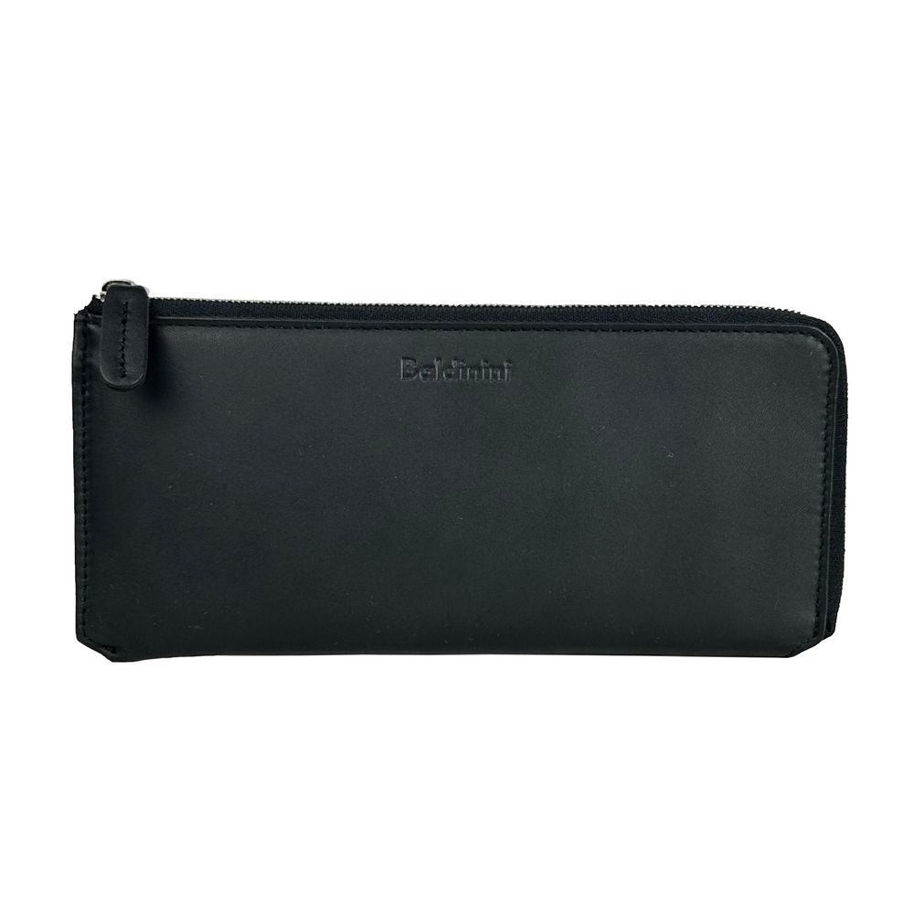 Baldinini Trend Elegant Black Leather Travel Organizer - Luksuslaukut ja asusteet Baldinini Trend - Tutustu YVES JAVANNI® 