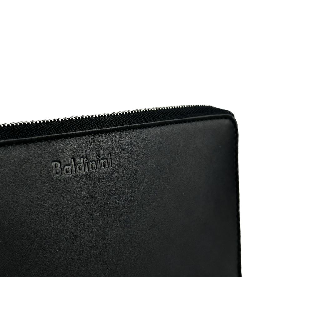 Baldinini Trend Elegant Black Leather Travel Organizer - Luksusmuotia Baldinini Trend - Tutustu YVES JAVANNI® 