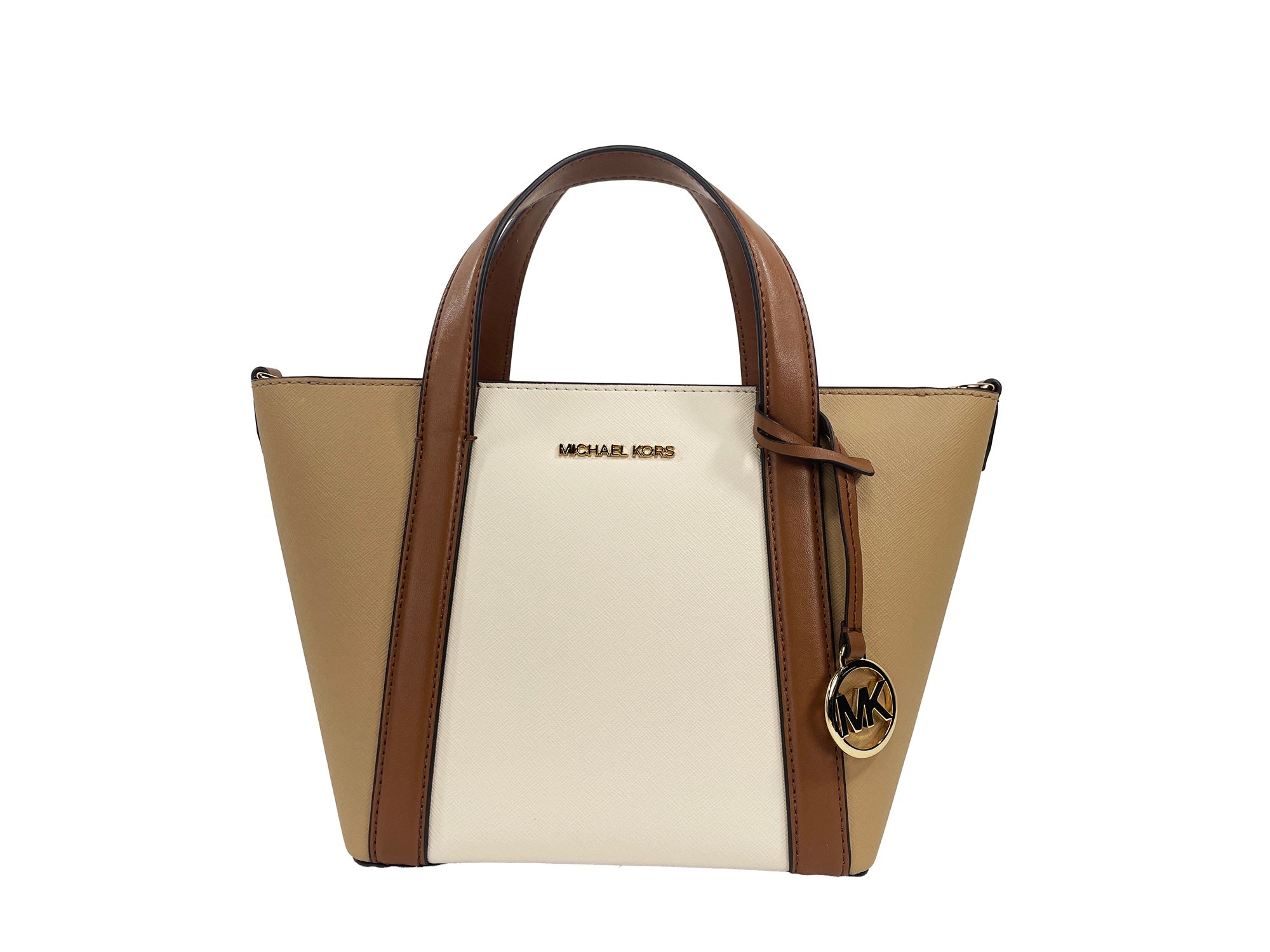 Michael Kors Pratt Small Crossbody Bag Purse Camel Multi - Luksusmuotia Michael Kors - Tutustu YVES JAVANNI® 