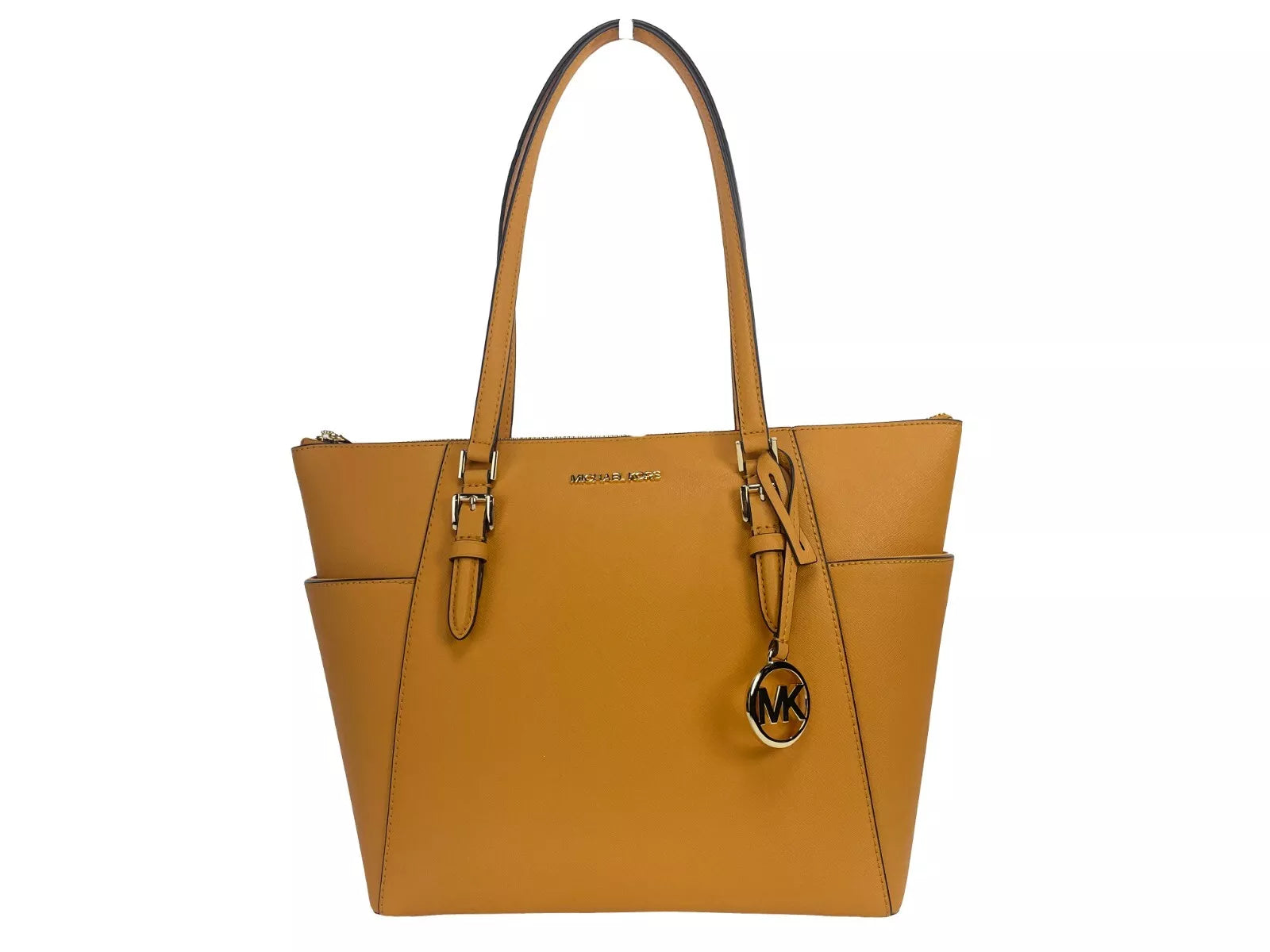 Michael Kors Charlotte Cider Large Leather Top Zip Tote Bag Purse - Luksusmuotia Michael Kors - Tutustu YVES JAVANNI® 