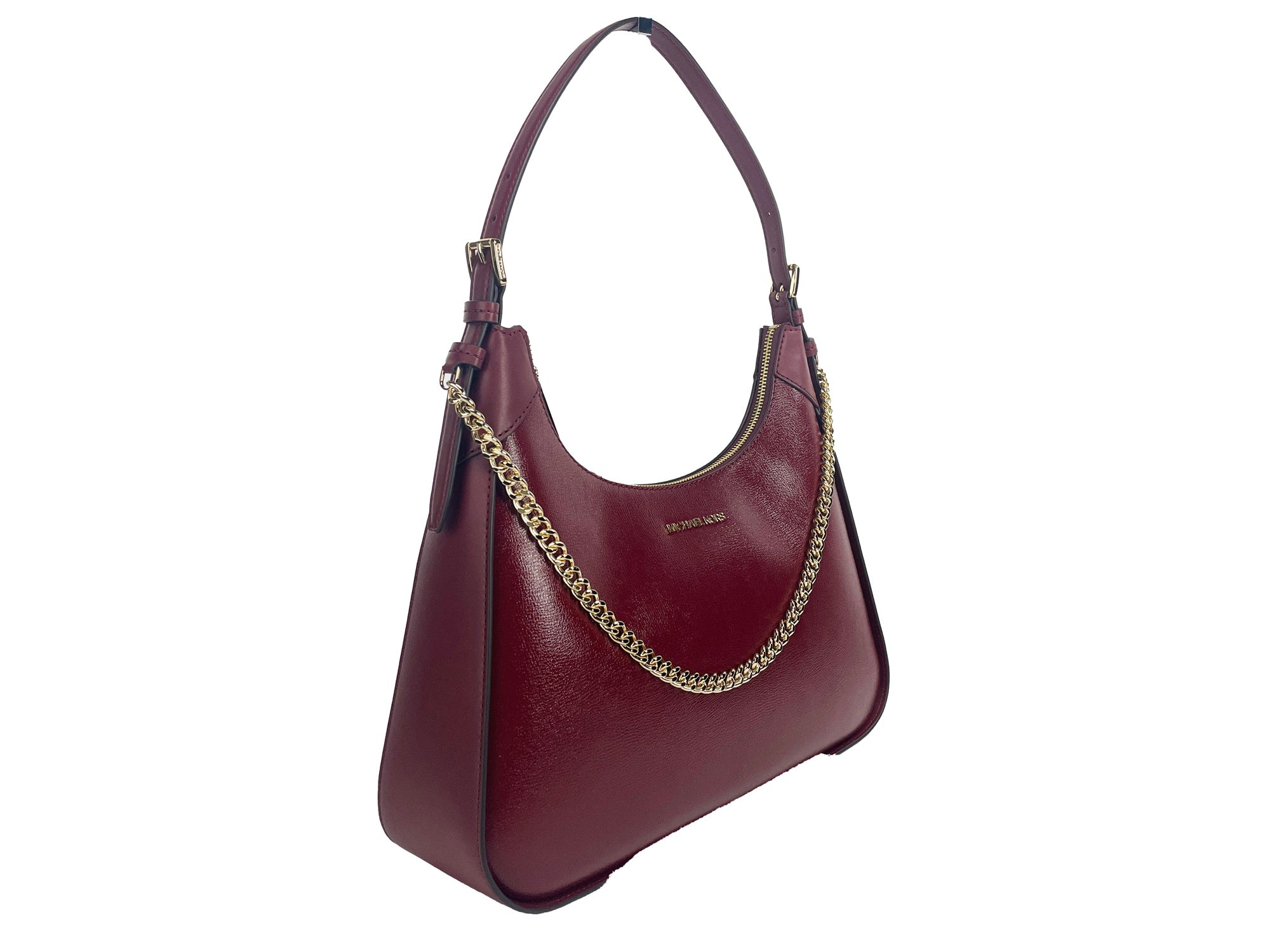 Michael Kors Wilma Large Dark Cherry Chain Shoulder Bag - Luxury from Michael Kors - Shop at YVES JAVANNI